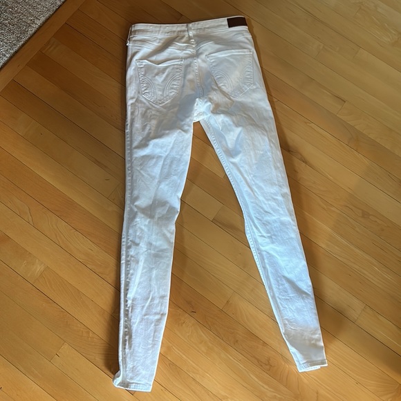 Hollister white high waisted skinny jeans with rips size 52, 27w, 30l - Picture 3 of 4